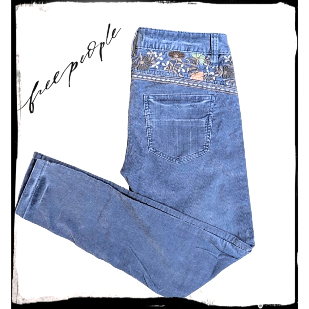 Free People Corduroy Skinny Jeans Size 27